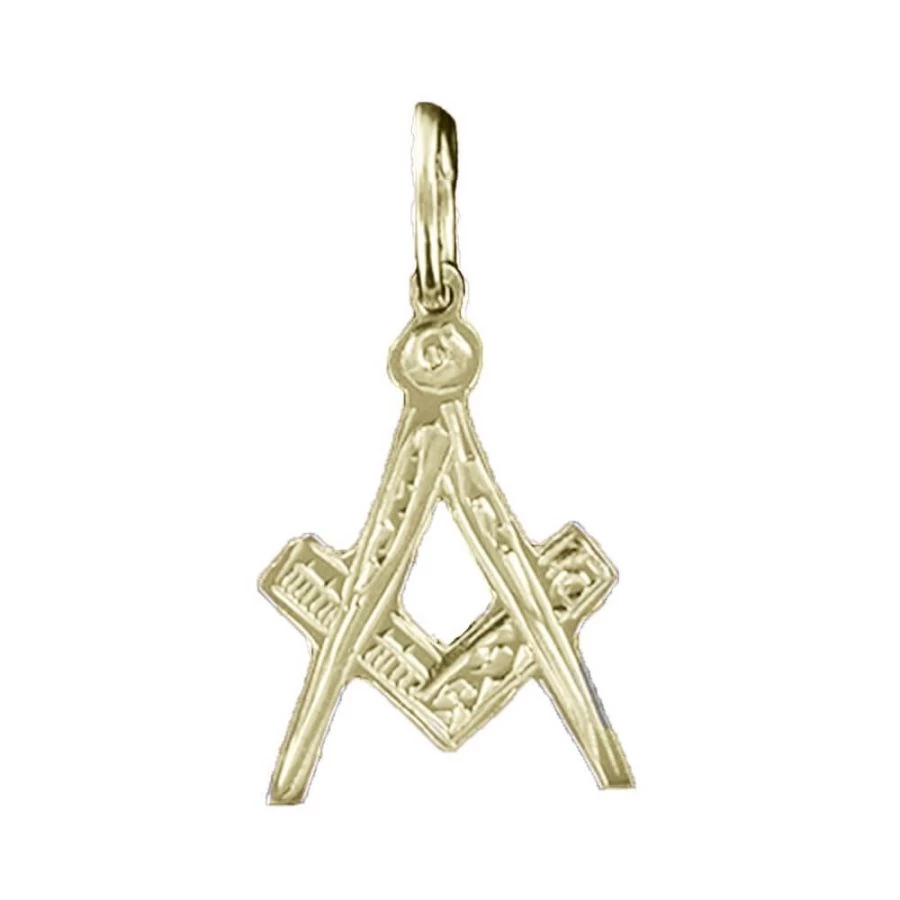 Hallmarked 9ct Gold Masonic Square And Compass Pendant 3 Hallmarked 9ct Gold Masonic Square And Compass Pendant