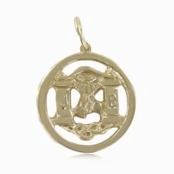 Solid 9ct Yellow Gold Masonic Pendant