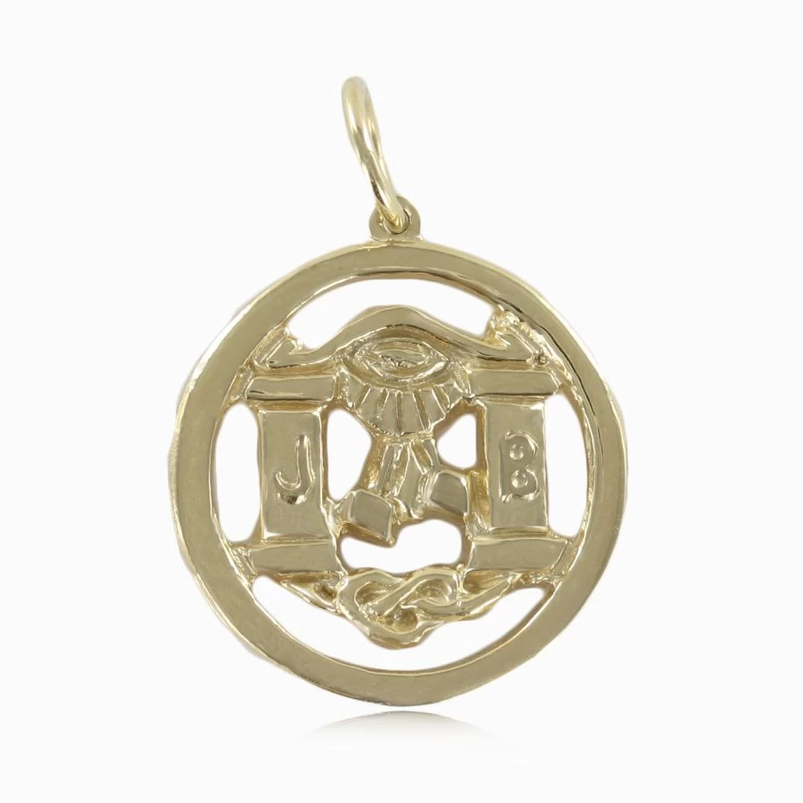Solid 9ct Yellow Gold Masonic Pendant 3 Solid 9ct Yellow Gold Masonic Pendant
