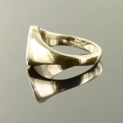 Blue Reversible Cushion Head Solid Gold Square And Compass Masonic Ring -Masonic Collection 09 1365bl 04