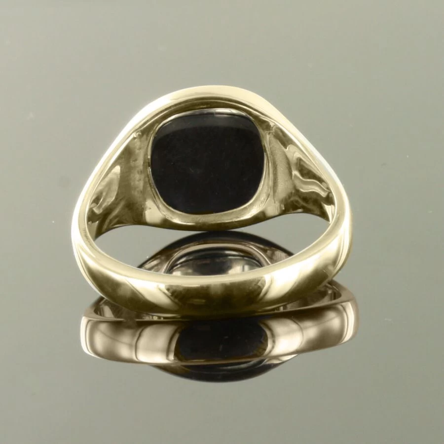 Light Blue Reversible Cushion Head Solid Gold Square And Compass With G Masonic Ring 6 Light Blue Reversible Cushion Head Solid Gold Square And Compass With G Masonic Ring - Image 4