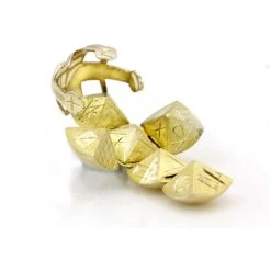 9ct Yellow Gold Masonic Handmade Orb Fob Ball Cross Pendant - Medium -Masonic Collection 09 1376 2