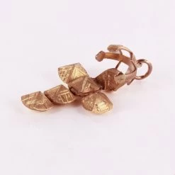 9ct Rose Gold Masonic Handmade Orb Fob Ball Cross Pendant - Medium -Masonic Collection 09r 1410 2