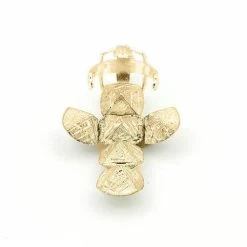 9ct Yellow Gold Masonic Handmade Orb Fob Ball Cross Pendant - Small -Masonic Collection 09sml 1375 2