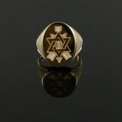 Order Of The Secret Monitor Solid 9ct Gold Masonic Ring 7 Order Of The Secret Monitor Solid 9ct Gold Masonic Ring -Masonic Collection 1285g blk2 1