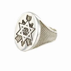 Order Of The Secret Monitor Solid Silver Masonic Ring