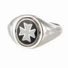 Reversible Solid Silver Knights Of Malta Masonic Ring -Masonic Collection 1288koma