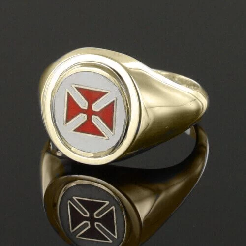 Reversible 9ct Gold Knights Templar Masonic Ring 4 Reversible 9ct Gold Knights Templar Masonic Ring - Image 2