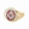 Red Reversible 9ct Gold Square And Compass Masonic Ring 1 Red Reversible 9ct Gold Square And Compass Masonic Ring -Masonic Collection 1288scr 09 a