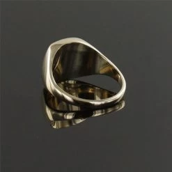 9ct Gold Synthetic Sapphire Square And Compass Masonic Ring -Masonic Collection 1292b s1