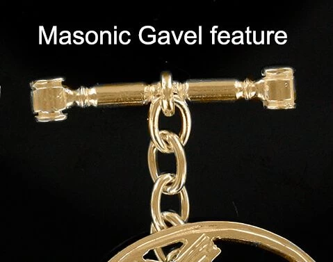 Gold Plated Oval Square And Compass With G Cufflinks 5 Gold Plated Oval Square And Compass With G Cufflinks - Image 3