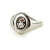 Solid Silver Royal Black Preceptory Masonic Ring - Fixed Head -Masonic Collection 1371rbps