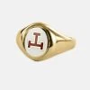 Gold Triple Tau Masonic Ring - Fixed Head 2 Gold Triple Tau Masonic Ring - Fixed Head -Masonic Collection 1371ttg
