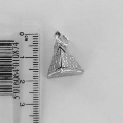 Solid Silver Masonic Pyramid Pendant 12 Solid Silver Masonic Pyramid Pendant -Masonic Collection 1378 5