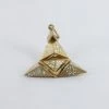Solid Silver Gold Plated Masonic Pyramid Pendant 1 Solid Silver Gold Plated Masonic Pyramid Pendant -Masonic Collection 1378 gp 1