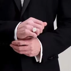 Silver Oval Head Craft Seal Signet Ring -Masonic Collection 1422 1 800x800 1