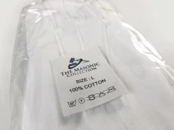 White Masonic Gloves With Lodge Number And Square & Compass 12 White Masonic Gloves With Lodge Number And Square & Compass -Masonic Collection 1 6 7