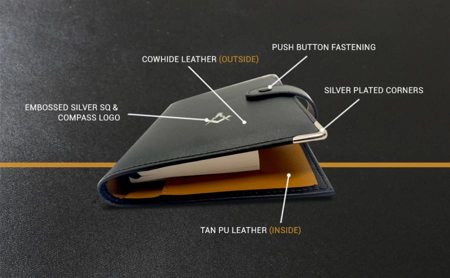 Library Size Masonic Soft Faux Leather Ritual Book Cover 6 Library Size Masonic Soft Faux Leather Ritual Book Cover - Image 4