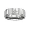 Silver Plated Band Masonic Ring 2 Silver Plated Band Masonic Ring -Masonic Collection TPMJ116
