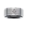 Silver Band Masonic Ring 1 Silver Band Masonic Ring -Masonic Collection TPMJ122 1