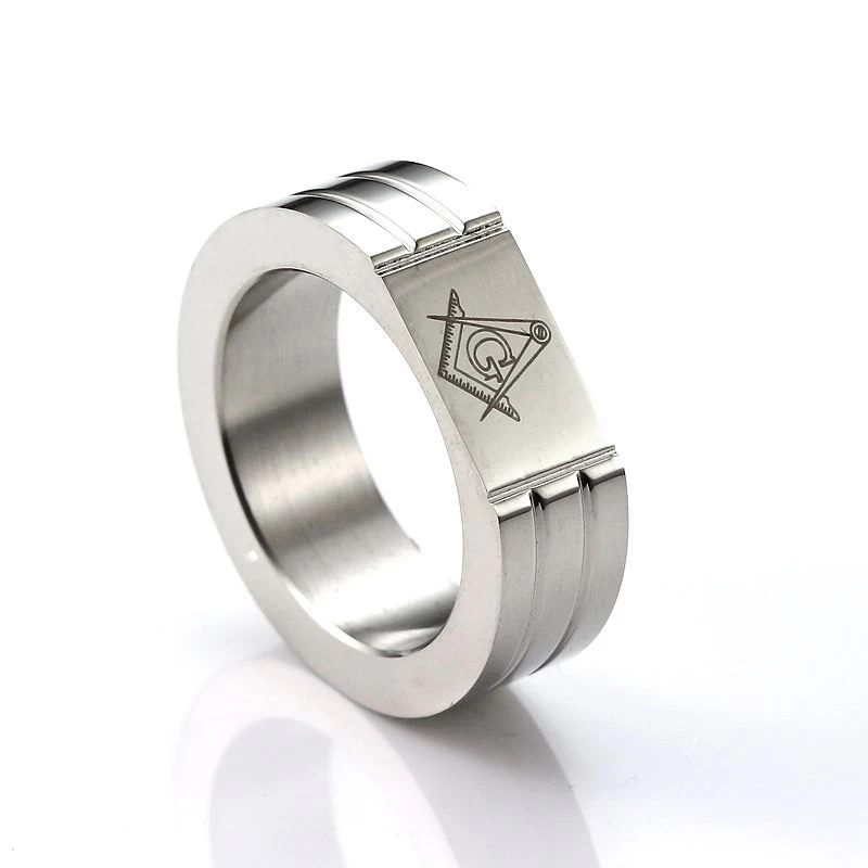 Masonic Silver Design Ring 3 Masonic Silver Design Ring