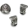 Masonic Silver Freemasons Signet Ring 2 Masonic Silver Freemasons Signet Ring -Masonic Collection TPSR2124 1