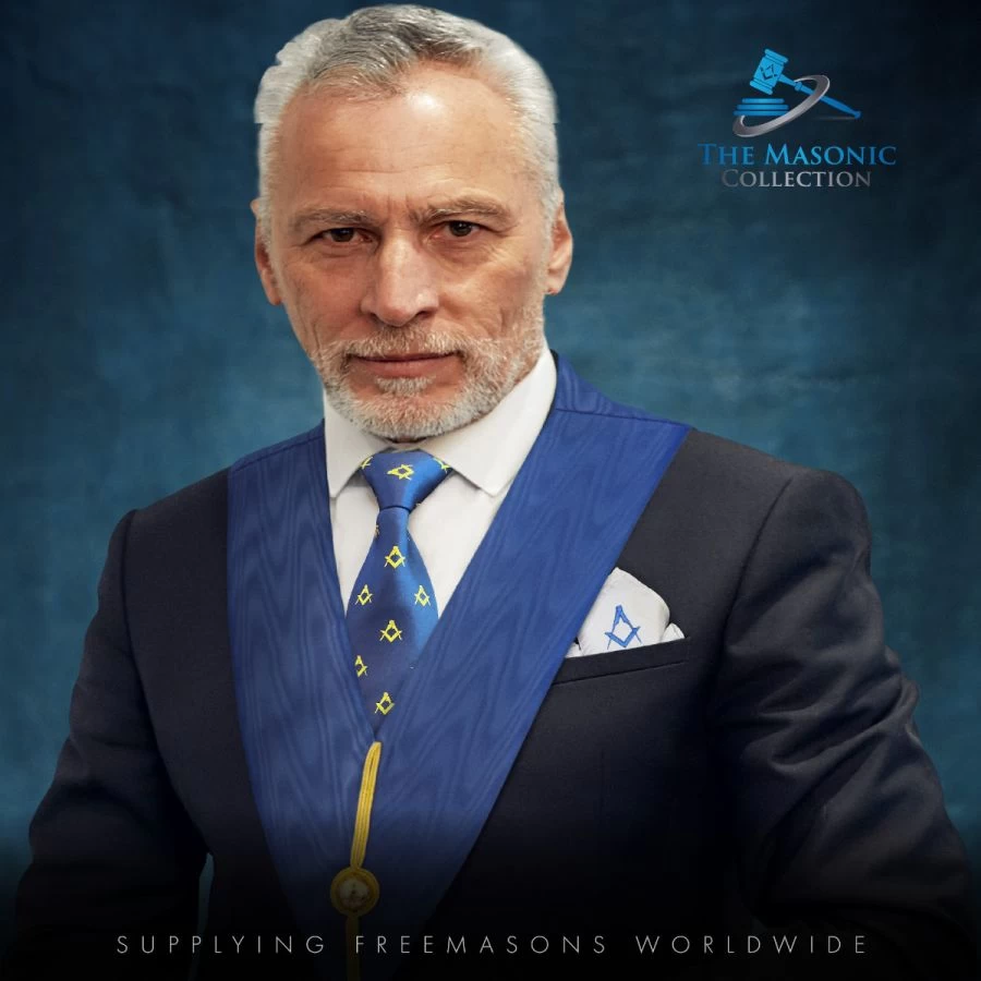 Freemasons White Craft 100% Silk Pocket Square / Handkerchief 12 Freemasons White Craft 100% Silk Pocket Square / Handkerchief - Image 10