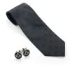 Masonic Black Tie And Cufflinks -Masonic Collection black tie and cufflinks