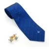 Masonic Silk G Tie & Cufflinks -Masonic Collection blue tie with g and cufflinks