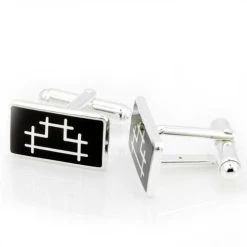 Base Metal Rectangular Operatives Masonic Cufflinks