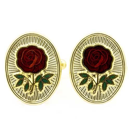 Gilt Rose Croix Masonic Cufflinks 5 Gilt Rose Croix Masonic Cufflinks - Image 3
