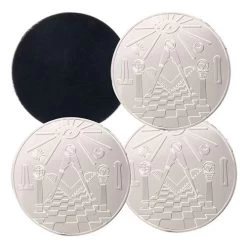 Significant Masonic Coaster Set - Freemason Decor
