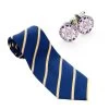 OSM Silk Woven Tie & Matching Cufflinks -Masonic Collection combo11