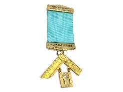 Masonic Past Masters Breast Jewel - Engraved Craft Details