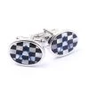 Masonic Onyx & Mother Of Pearl Pavement Cufflinks -Masonic Collection cufflinks solo new