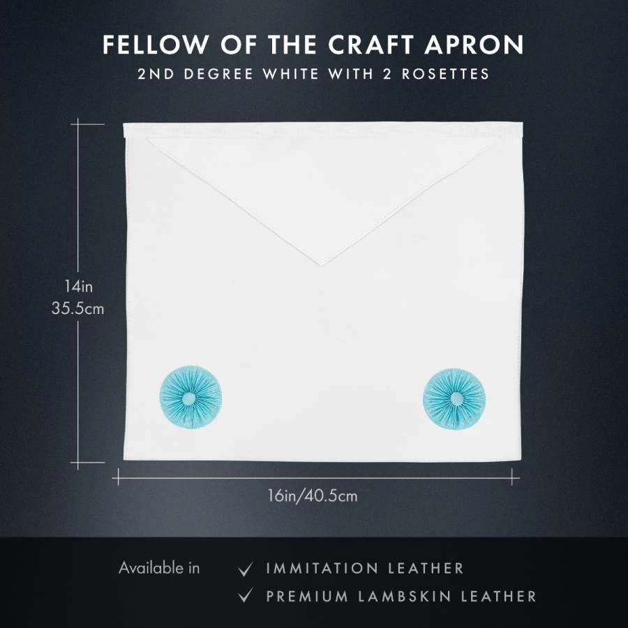 Masonic Craft Apron, Masonic Craft Fellow Craft Apron 8 Masonic Craft Apron, Masonic Craft Fellow Craft Apron - Image 6
