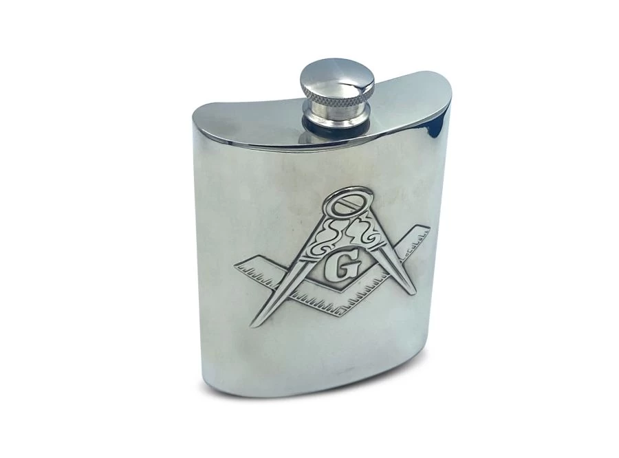 Hip Flask - Masonic 3 Hip Flask - Masonic