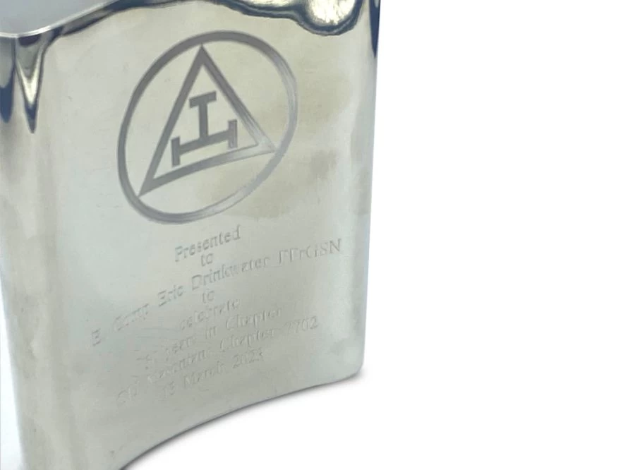 Hip Flask - Masonic 6 Hip Flask - Masonic - Image 4