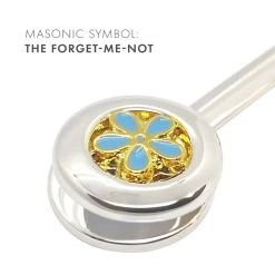 Freemasons Forget Me Knot Napkin Holder / Hook -Masonic Collection fmn close up