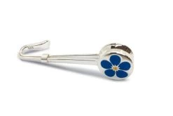 Freemasons Sterling Silver Forget Me Not Napkin Hook/Holder