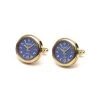Men's Masonic Gold Plated Blue Dial Watch Cufflinks G413 2 Men's Masonic Gold Plated Blue Dial Watch Cufflinks G413 -Masonic Collection g413