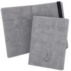 Freemasons Travel Passport Holder Wallet 15 Freemasons Travel Passport Holder Wallet -Masonic Collection grey hero
