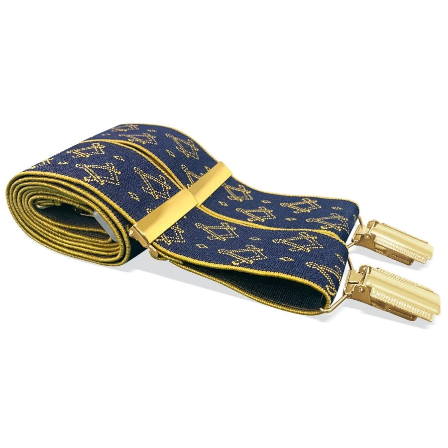 Freemasons Masonic Sq & Compass Braces (Gold & Blue) 3 Freemasons Masonic Sq & Compass Braces (Gold & Blue)