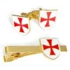 Masonic Knights Templar Cufflink & Tieslide Set