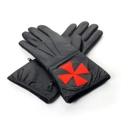 Black Knights Templar Leather Gauntlets: Masonic Significance