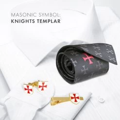 Masonic Knights Templar Cufflink & Tieslide Set -Masonic Collection kt lifestyle 2 1