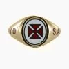 Reversible 9ct Gold Knights Templar VD SA Masonic Ring -Masonic Collection ktvdsarev 09 a