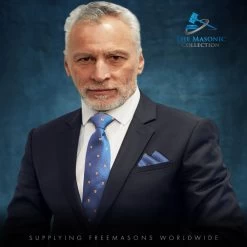 Masonic Knights Templar 100% Silk Pocket Square / Handkerchief -Masonic Collection lifestyle2 2