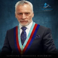 Masonic Royal Arch Chapter 100% Silk Pocket Square / Handkerchief -Masonic Collection lifestyle2 3