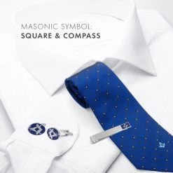 Freemasons Blue & Silver Masonic Tieslide -Masonic Collection lifestyle 2 2